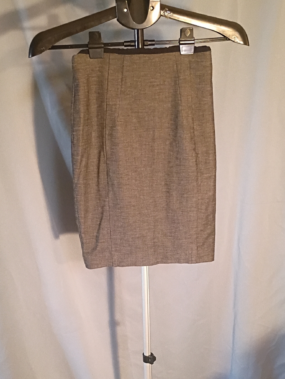 Express Heathered Gray Pencil Skirt